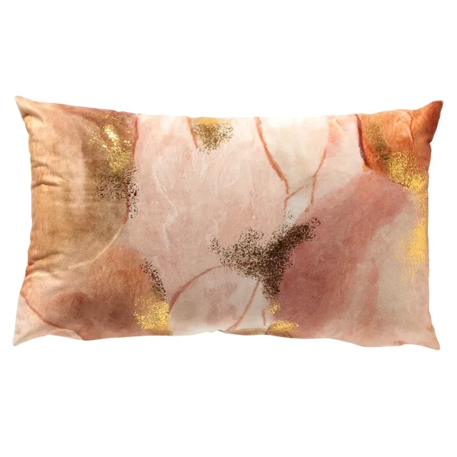 Dutch Decor Mavis sierkussen 30x50 cm Muted Clay bloemen