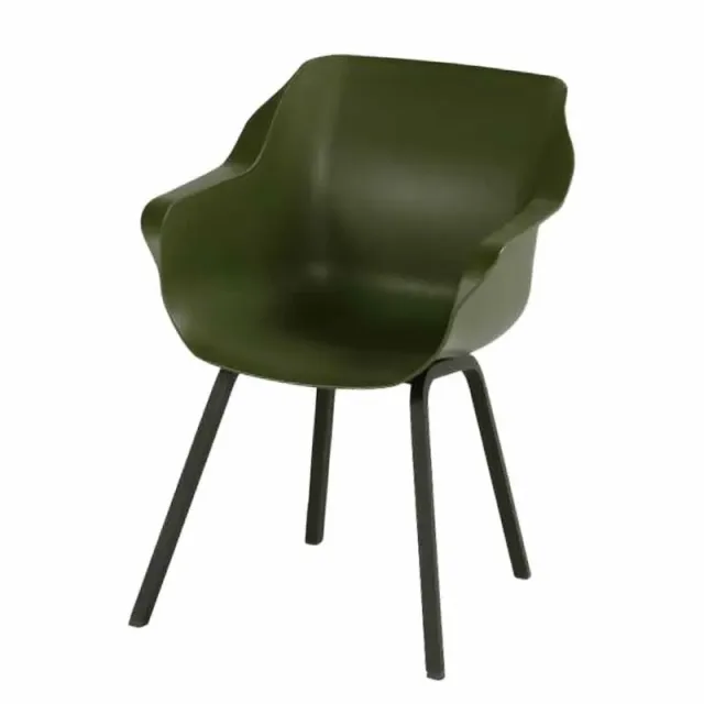 Hartman Sophie Element diningstoel moss green aluminium