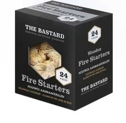 The Bastard wooden fire starters houtkrullen aanmakers