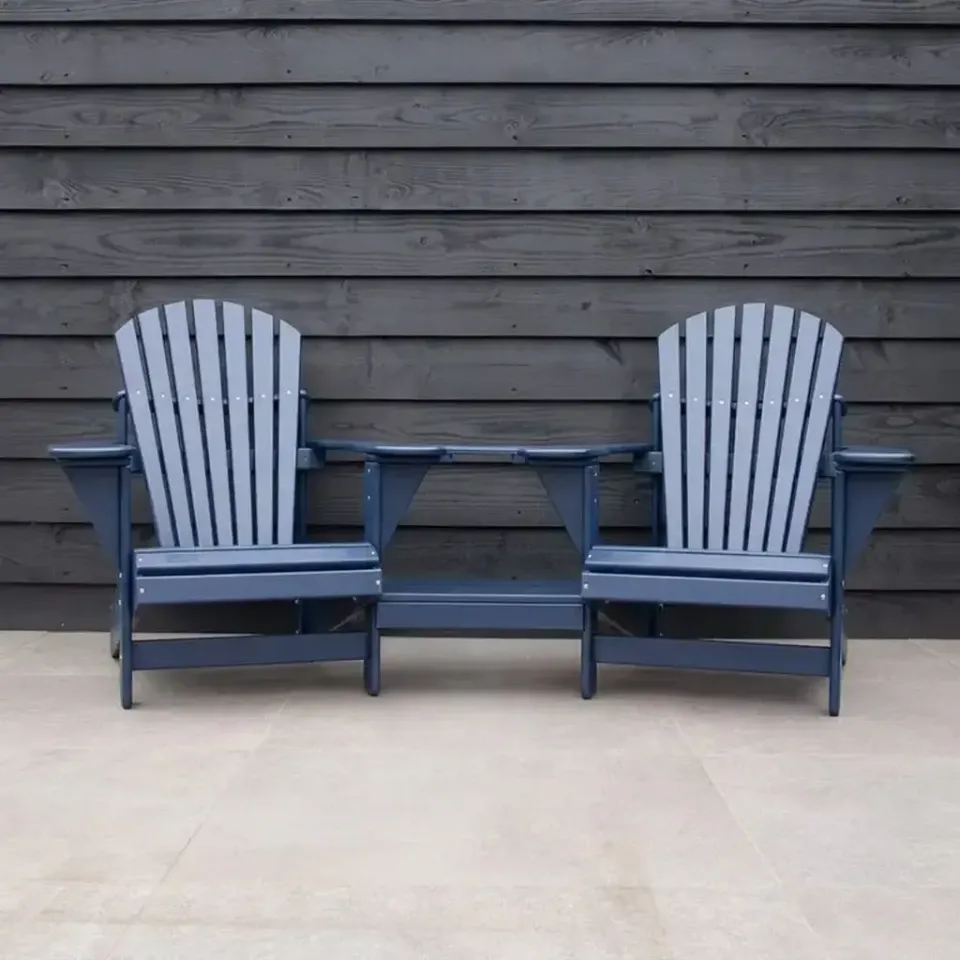Comfychair Double Chair Tuinstoel Navy 2-Persoons Rond