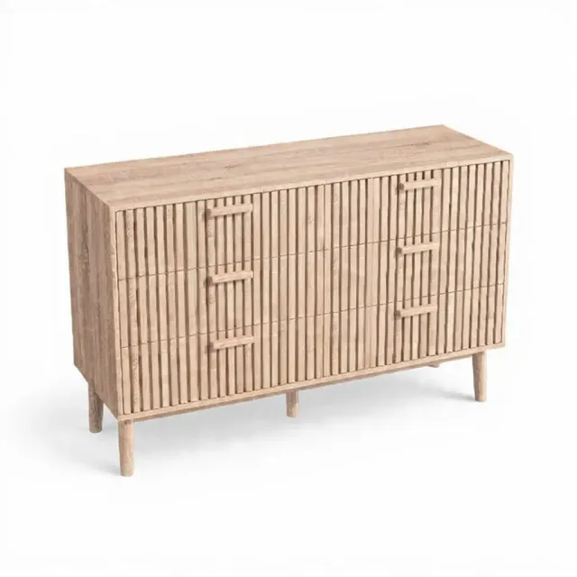 OutdoorMatch Houten Ladekast 4 Laden Houtlook 60x34x91