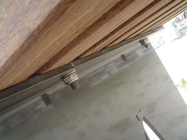 Groundlevel RUST vlakke bank hout enkelzits 48cm circulair