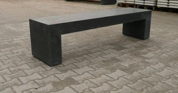 Groundlevel Jena zitbank beton antraciet vrijstaand