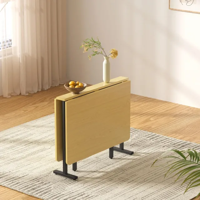 OutdoorMatch Eettafel Opvouwbaar 120x80 Beige Uitschuifbaar