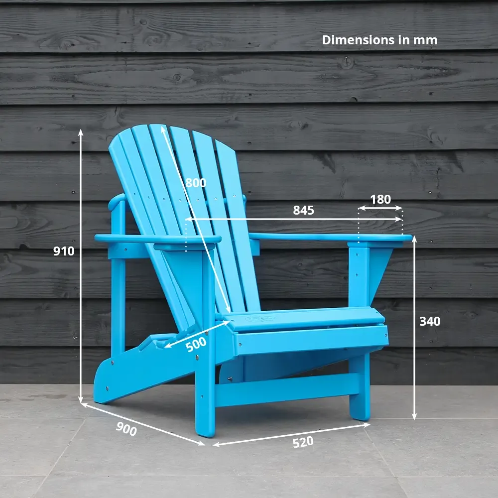 Comfychair Reclining verstelbare tuinstoel hemelblauw