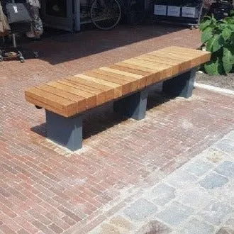 Groundlevel BRUUT XL 3150-ZR vlakke bank Cumaru 3175 mm