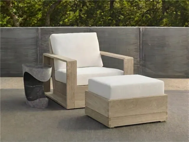 Sutherland Furniture Poolside lounge hocker aluminium