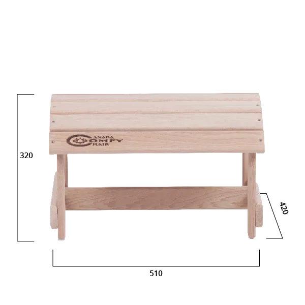 Comfychair Repose Pieds voetenbank hout voorgemonteerd