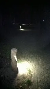 Jaap de Vries Lissabon lantaarnpaal hout led 1W buiten