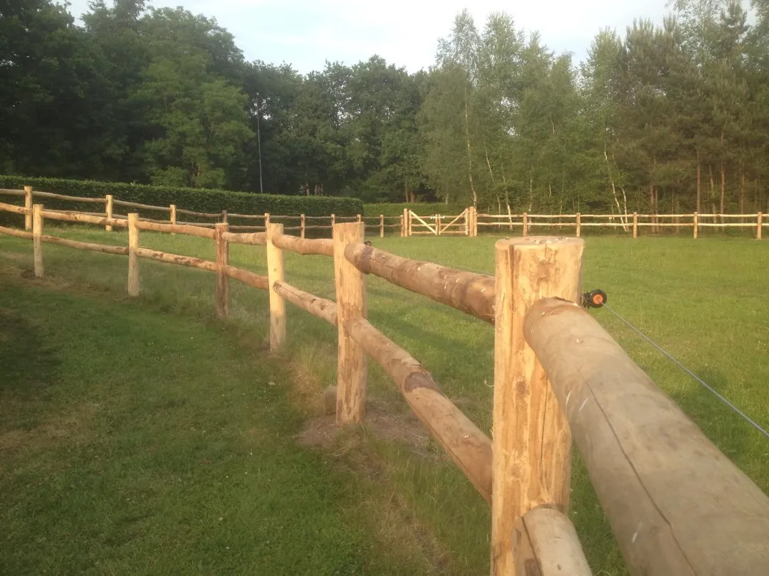 Jaap de Vries Producties Valence post rail hekwerk kastanje