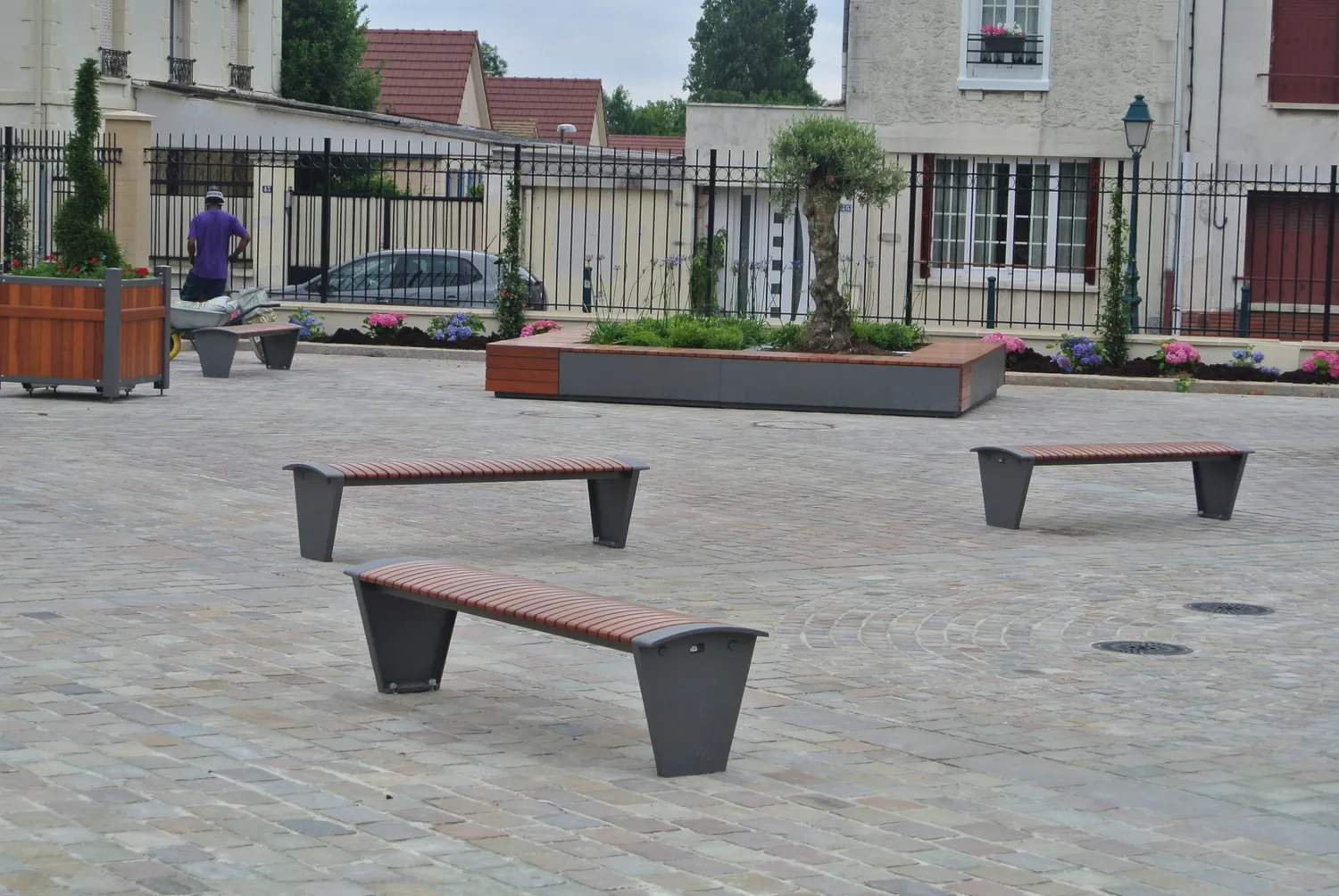 Inter Design Rendez-Vous buitenbank enkelzits hout