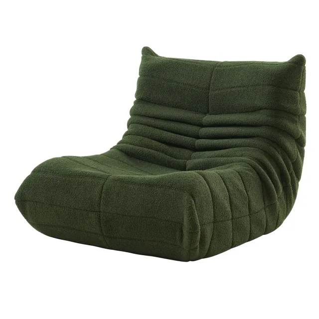 OutdoorMatch Loungefauteuil 86x65cm Beige zacht kunstleer