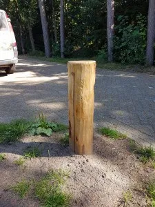 Jaap de Vries Lissabon lantaarnpaal hout led 1W buiten