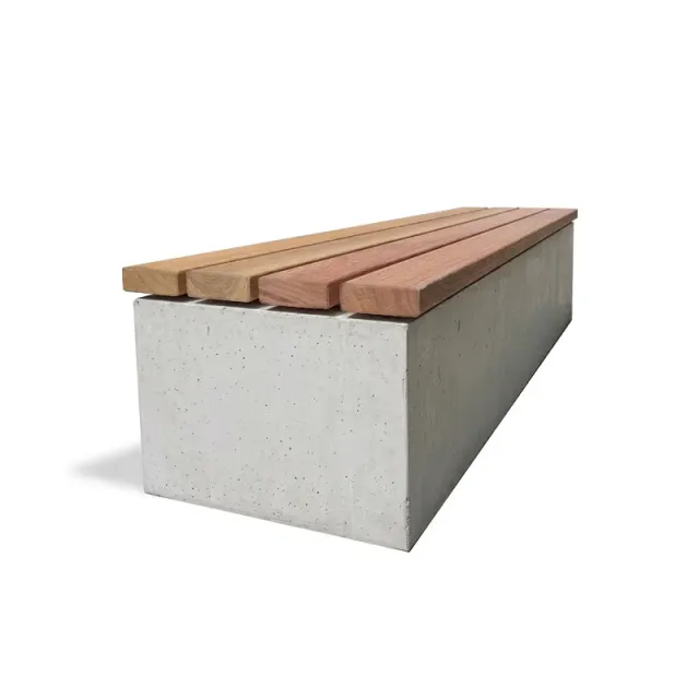 Groundlevel Monthy houten zitting 200x45cm hardhout
