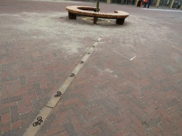 Groundlevel Boxlo fietsparkeerstrook CorTenstaal 2500 mm