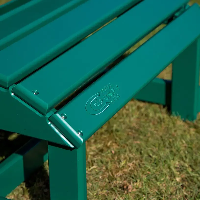 Comfychair Reposapies voetenbank dennengroen weerbestendig