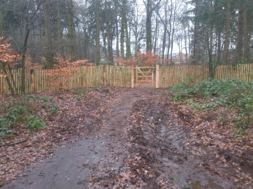 Jaap de Vries Producties Engels hekwerk kastanjehout 120 cm