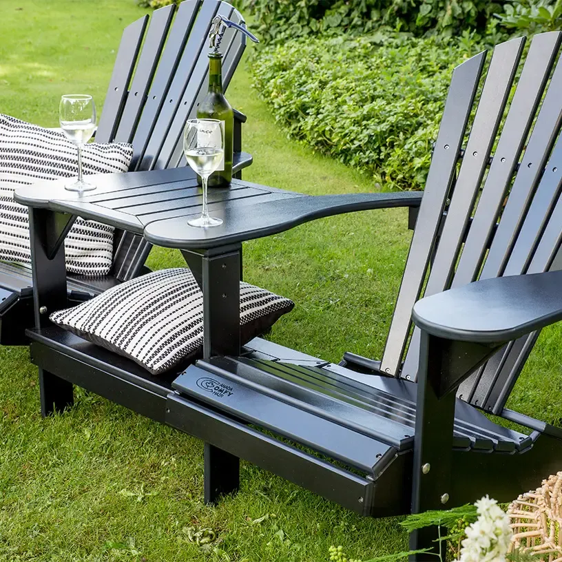 Comfychair Recto Tête-à-tête tuinbank zwart