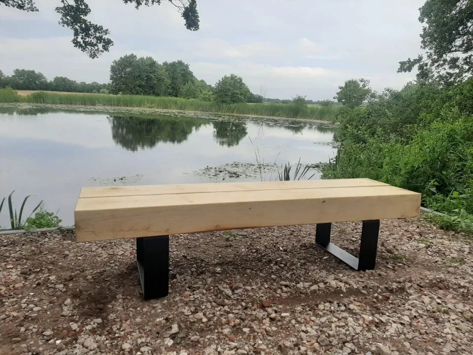 Jaap de Vries Swansea 200 parkbank eikenhout 200 cm