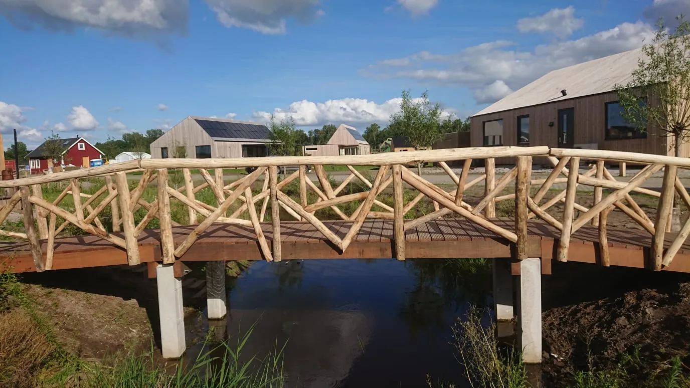 Jaap de Vries Sunderland brug houten toegangsbrug