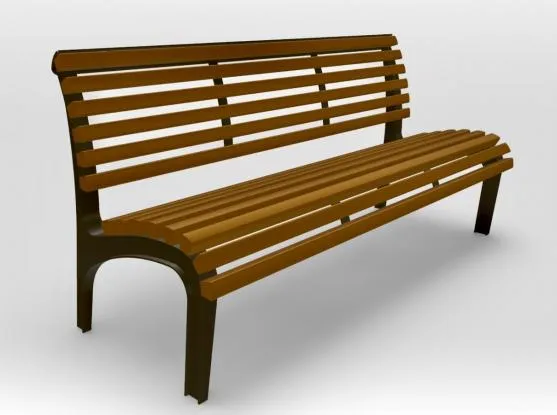 Groundlevel Sara zitbank met rugleuning cumaru 48 cm hoog