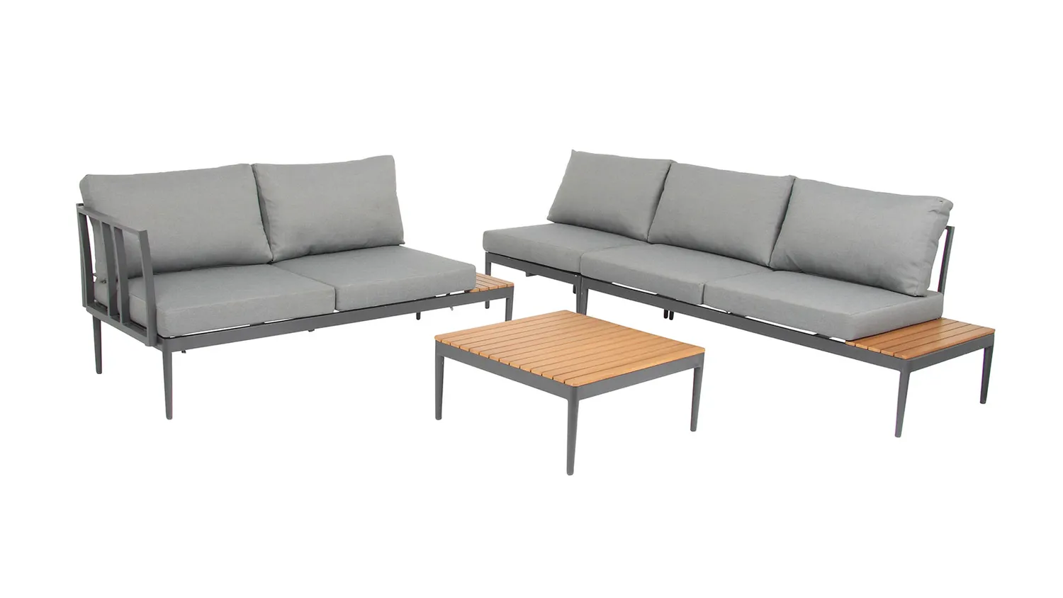 ACAMP Paros loungeset 4-delig acaciahout teak