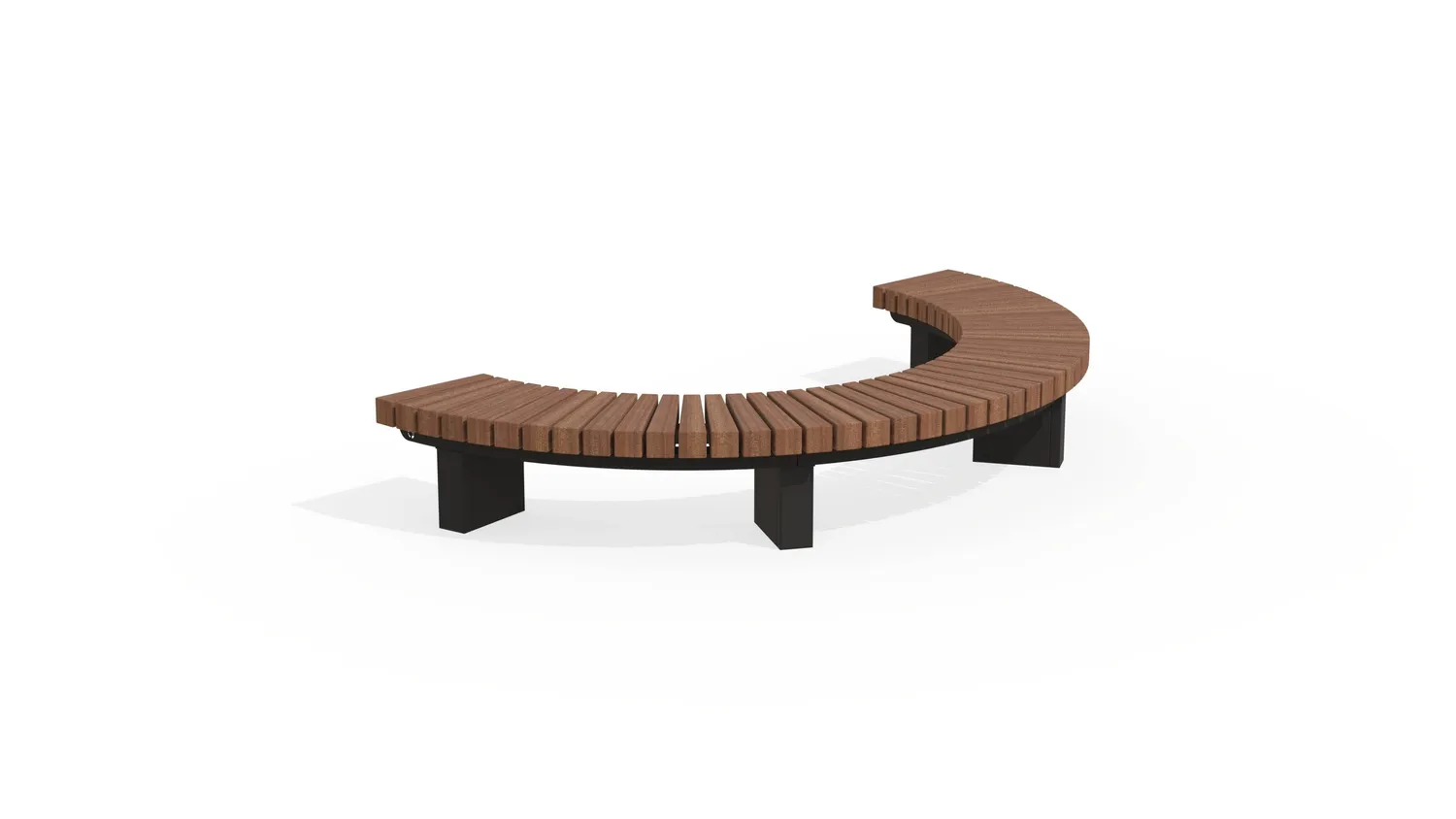 Groundlevel BRUUT 3150-75P-MR boombank cumaru Ø3150 corten