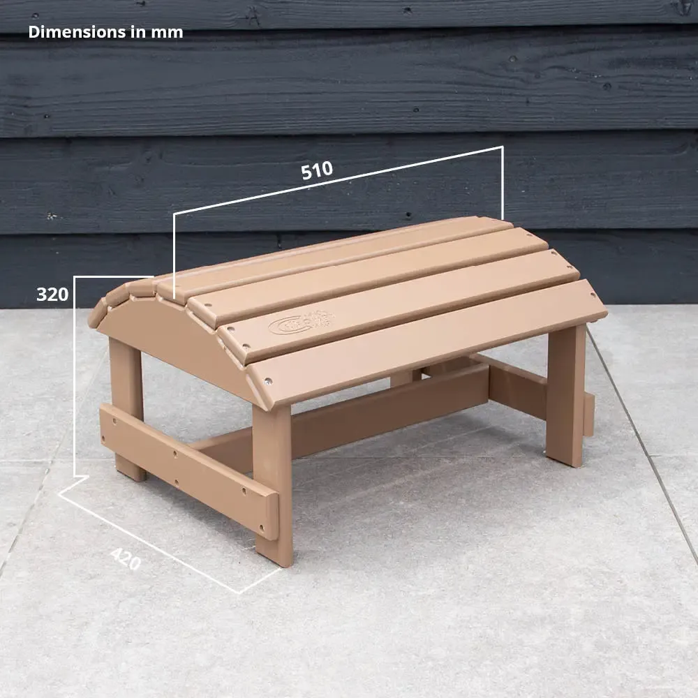 Comfychair voetenbank lichtbruin hocker