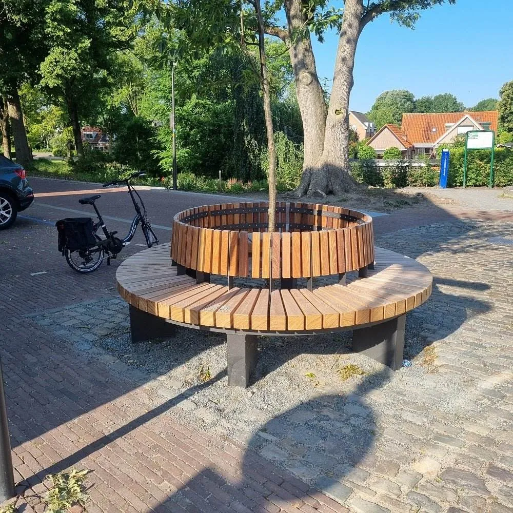 Groundlevel BRUUT 3150-75P-MR boombank cumaru Ø3150 corten
