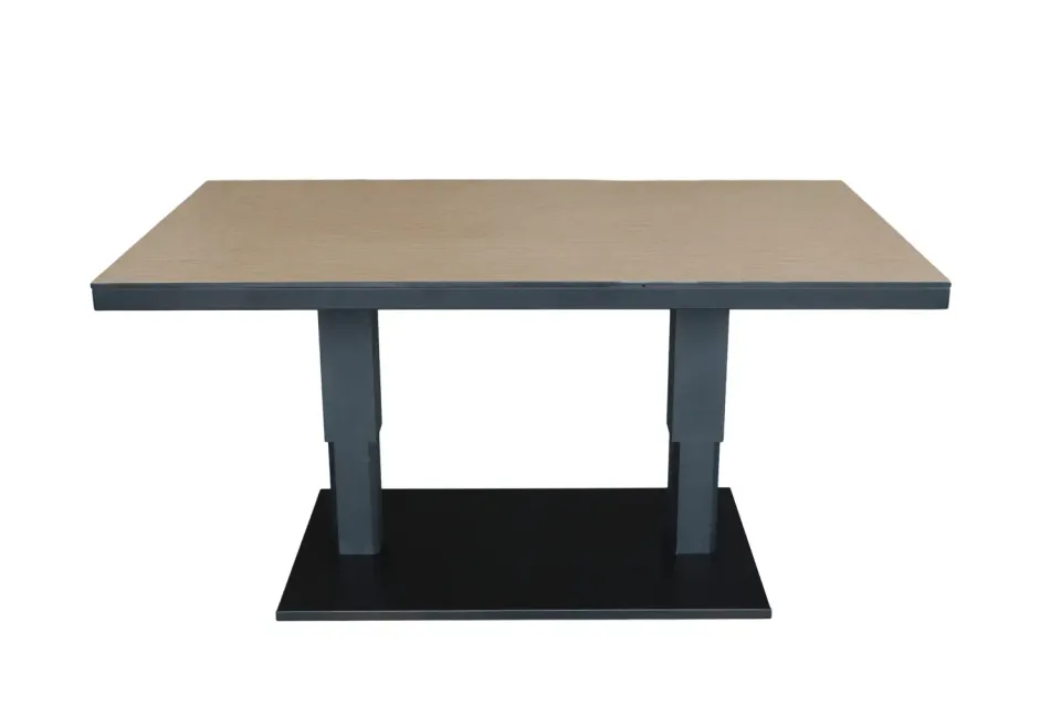 Toscane HPL lifting tuintafel 150x90 cm woodlook verstelbaar