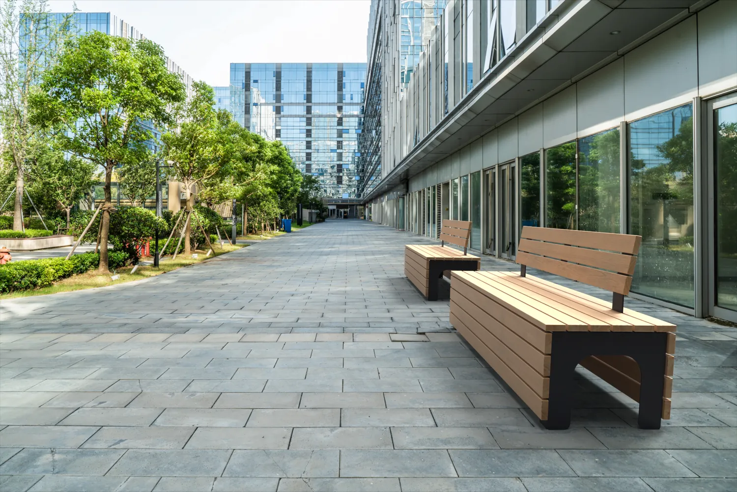 Inter Design BLOCKS Stretch Comfort buitenbank met rugleuning