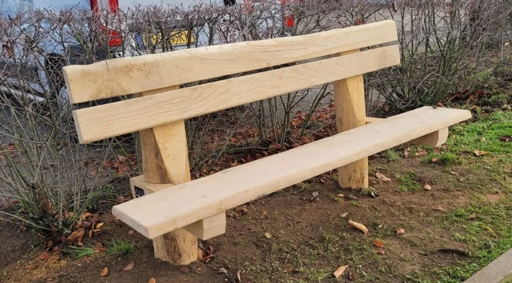 Jaap de Vries Indiana 200 parkbank 200 cm eikenhout