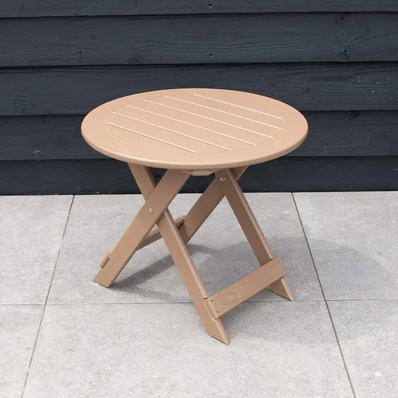 Comfychair bijzettafel lichtbruin onderhoudsarm