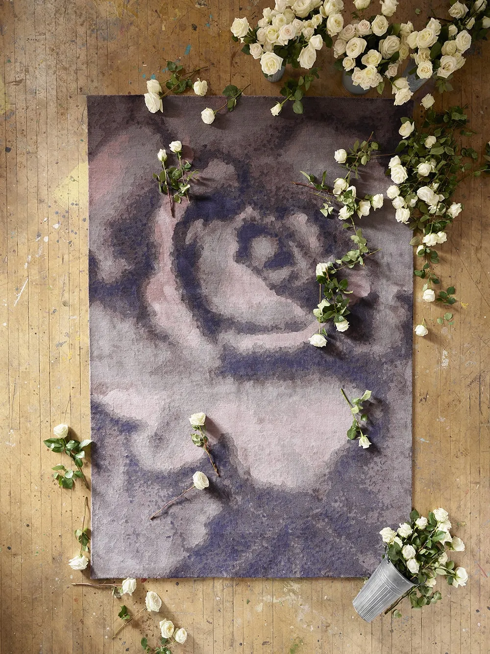 Sutherland Furniture Rose Tibetan Knot vloerkleed terra