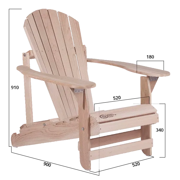 Comfychair Folding klapstoel hout voorgemonteerd