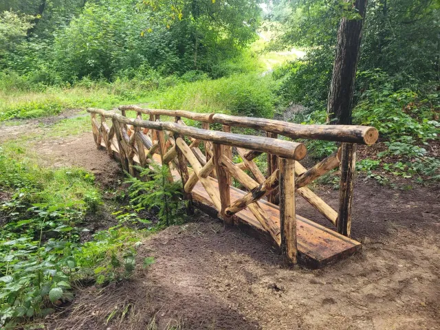 Jaap de Vries Leicester wandelbrug hout max 8 meter