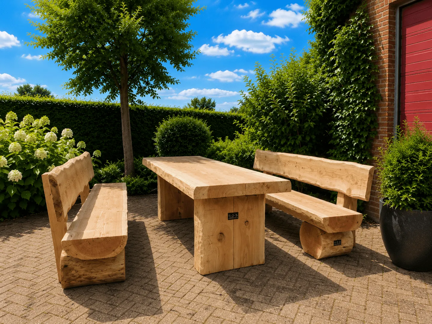 Jaap de Vries Producties Phoenix tuinset Douglas 200 cm 4-8 pers