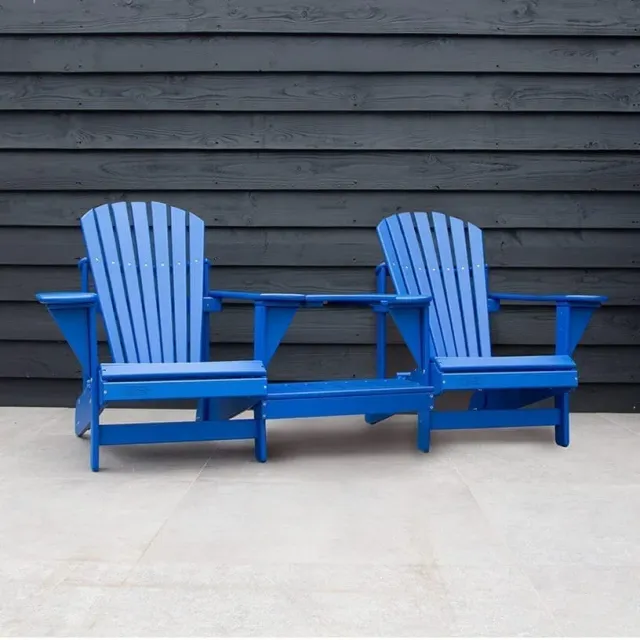 Comfychair Tête-à-tête tuinbank kunststof donkerblauw