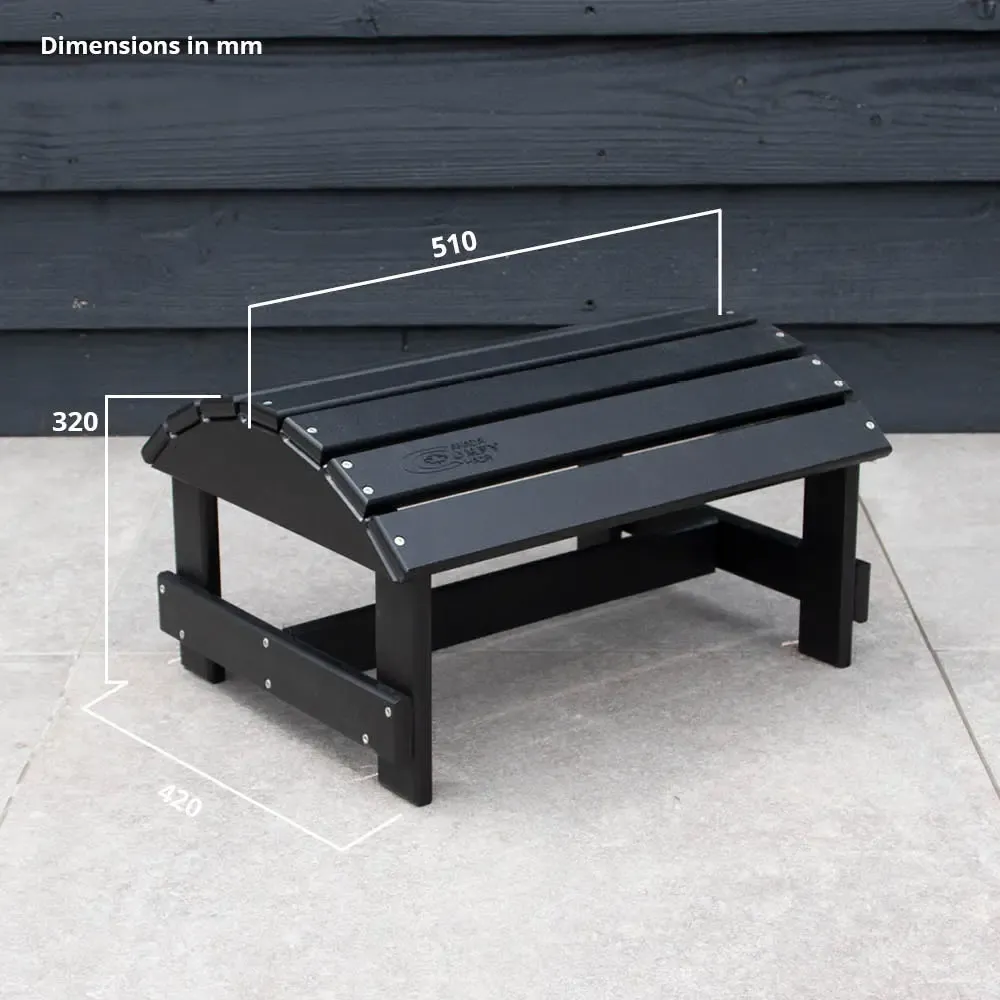 Comfychair Foot Stool voetenbank zwart