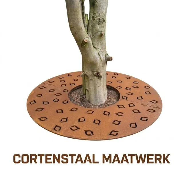 Groundlevel Samson boomrooster cortenstaal maatwerk