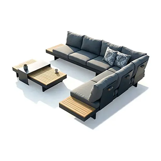ACAMP Molise loungeset 4-delig aluminium acacia