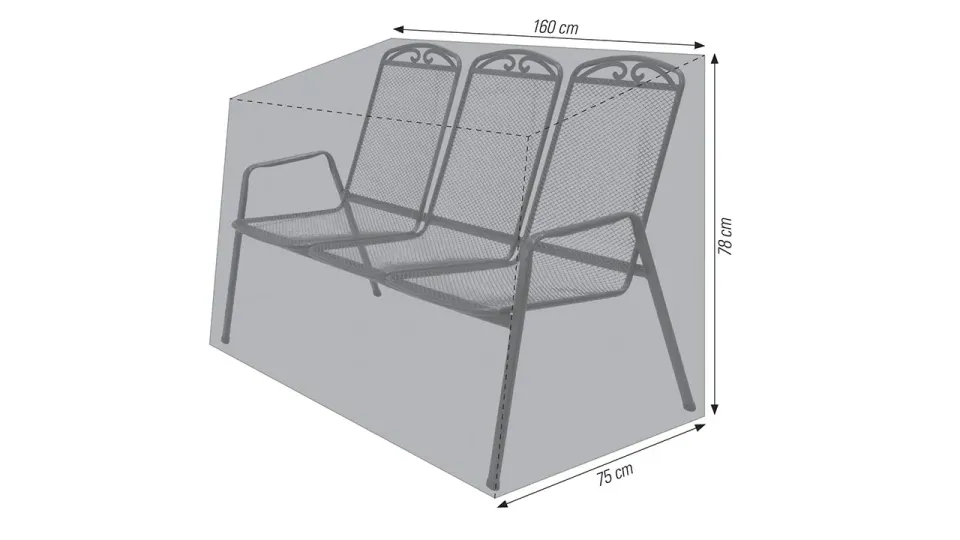 ACAMP Cappa beschermhoes tuinbank 160x75x78 winddicht