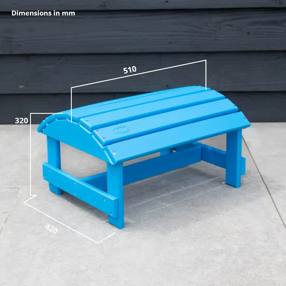 Comfychair Voetenbank Kunststof Hemelblauw Tuinhocker