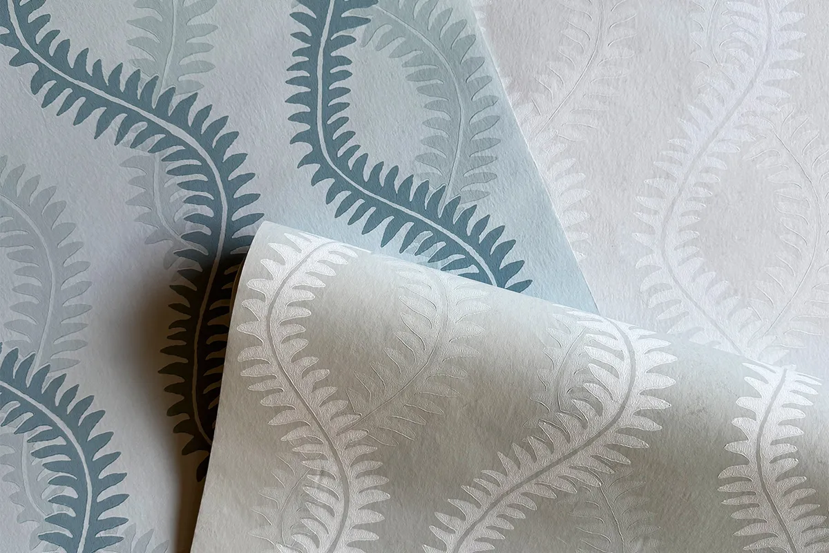 Sutherland Furniture Fine Vine tuinstof rankenpatroon groen