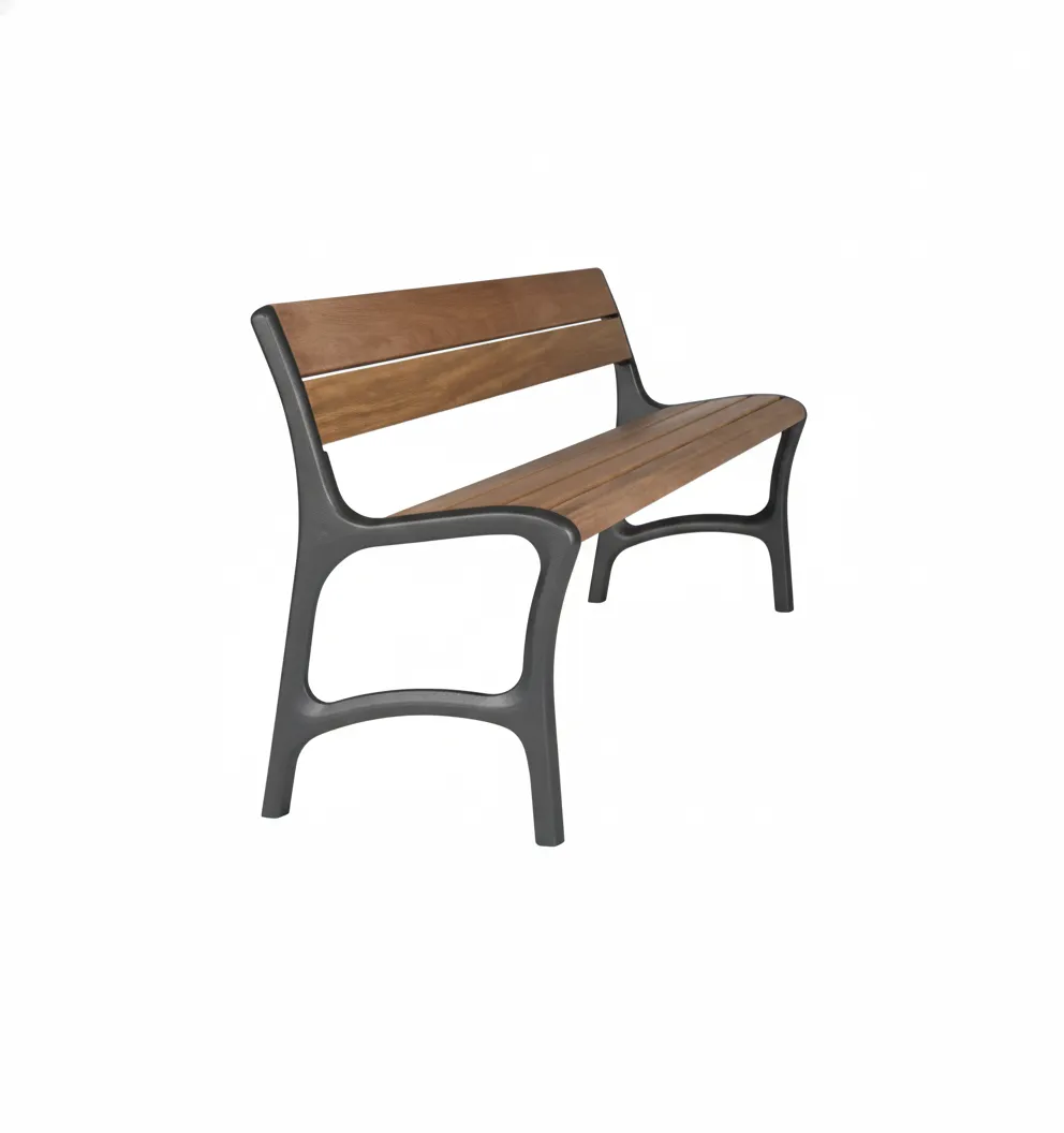 Groundlevel Samson Joost bank met rugleuning hout onbehandeld