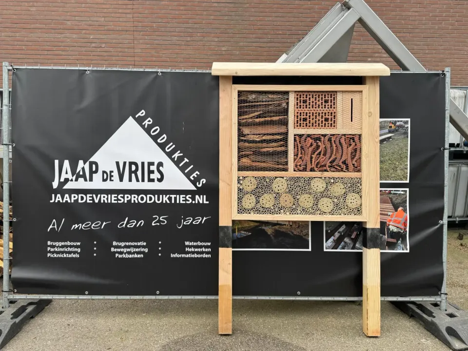 Jaap de Vries Producties Midlands insectenhotel eikenhout