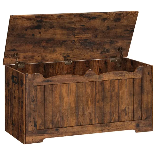 OutdoorMatch opbergbank hout rust brown 150 kg zitbank