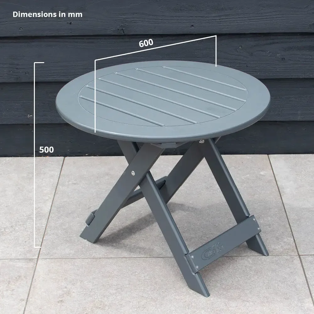 Comfychair bijzettafel grijs voor loungeset