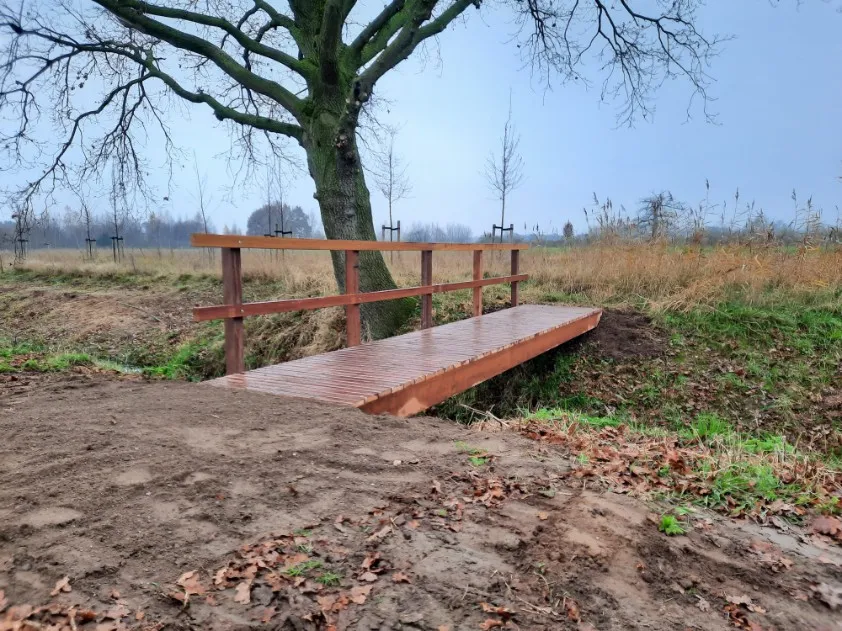 Jaap de Vries Nottingham wandelbrug hout 1 leuning
