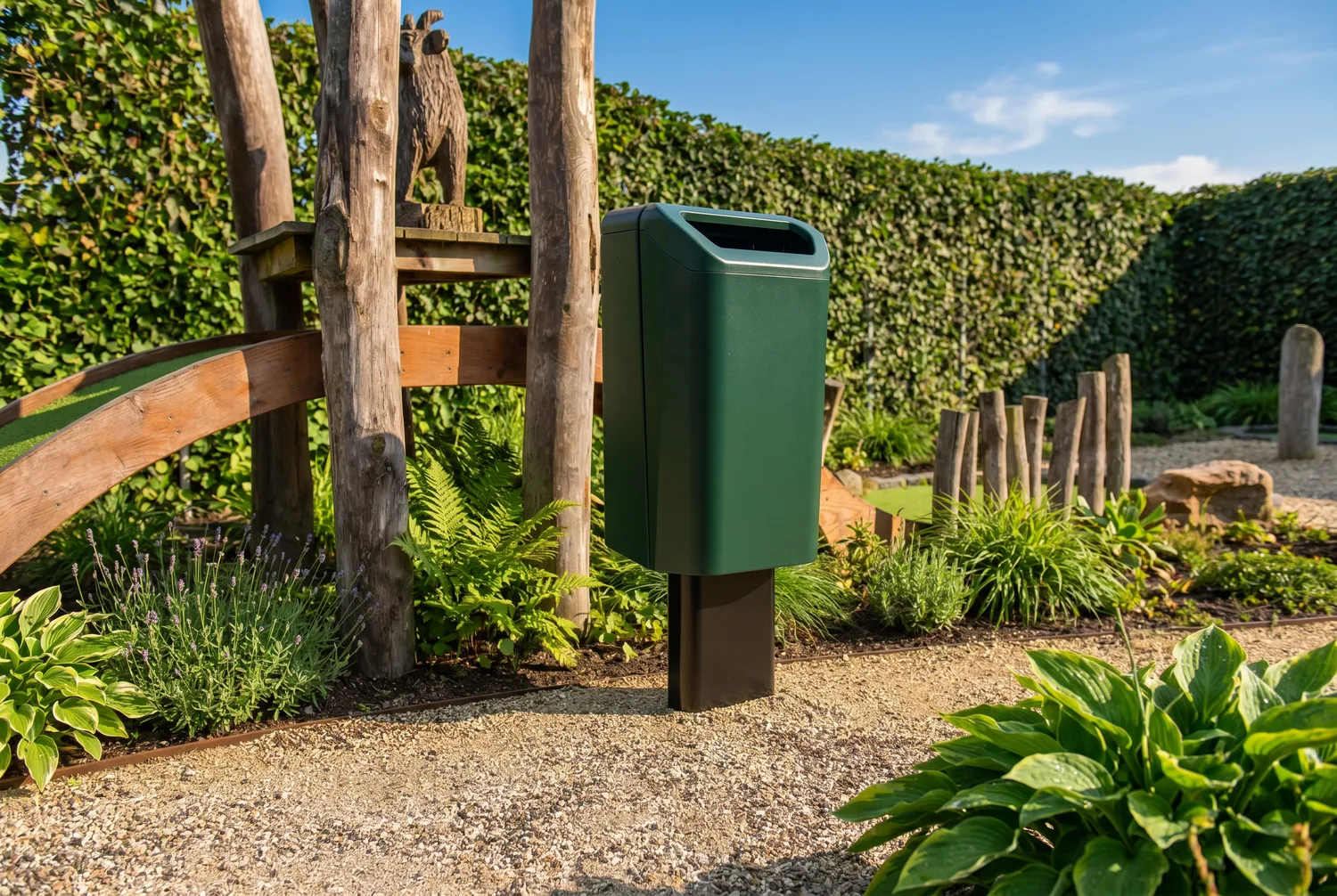 Inter Design Dulce afvalbak 50 liter buiten met voet